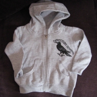 Poe the Crow....NEVERMORE design in Black<br> Printed on Heather Gray