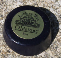 4)  Blue Gravestone Rubbing Wax
